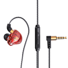 Auriculares deportivos para correr con música controlada por cable QKZ ZEN en la oreja