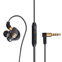 Auriculares deportivos para correr con música controlada por cable QKZ ZEN en la oreja