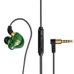 Auriculares deportivos para correr con música controlada por cable QKZ ZEN en la oreja