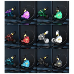 Auriculares deportivos para correr con música controlada por cable QKZ ZEN en la oreja