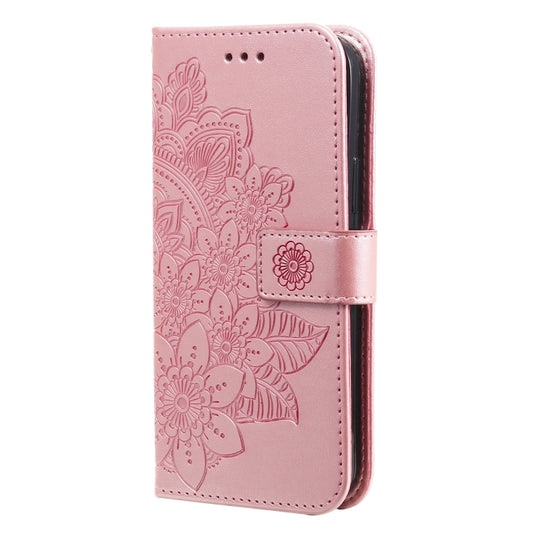 Estuche de cuero con estampado de flores de ...
