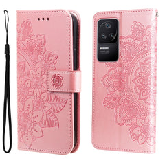 Estuche de cuero con estampado de flores de ...