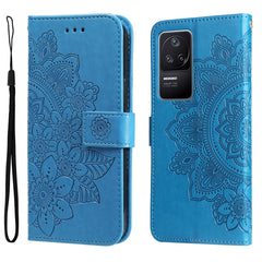 Estuche de cuero con estampado de flores de ...