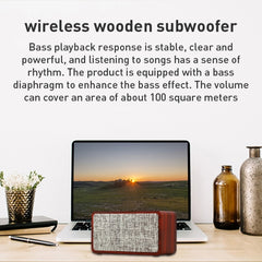 Subwoofer Altavoz Bluetooth inalámbrico de madera