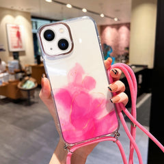 Estuche para teléfono con cordón dorado con ...