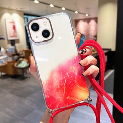 Estuche para teléfono con cordón dorado con ...