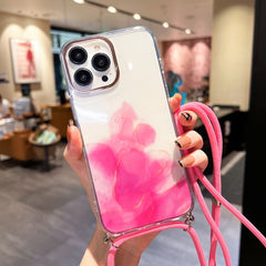 Estuche para teléfono con cordón dorado con ...