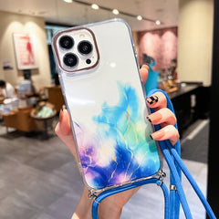 Estuche para teléfono con cordón dorado con ...