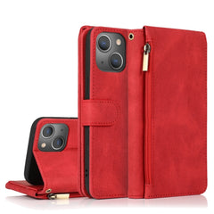 Estuche de cuero con cremallera, For iPhone 14