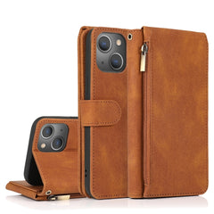 Estuche de cuero con cremallera, For iPhone 14