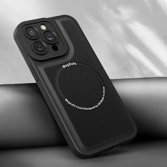 Estuche para teléfono de cuero liso magnétic...