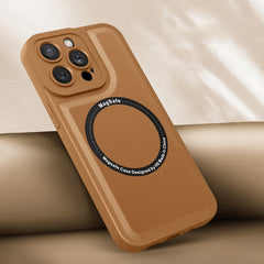 Estuche para teléfono de cuero liso magnétic...