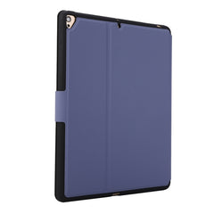 Estuche de cuero con tapa horizontal de text...