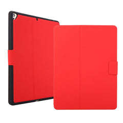 Estuche de cuero con tapa horizontal de text...