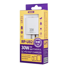 REMAX RP-U82 30W USB+USB-C/Tipo-C Cargador r...