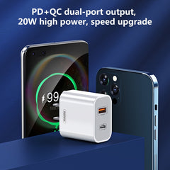 REMAX RP-U68 20W USB+USB-C/Type-C Juego de c...