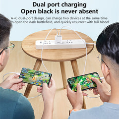 REMAX RP-U68 20W USB+USB-C/Type-C Juego de c...