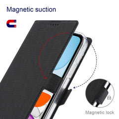 Funda de atracción magnética de cuero PU + T...