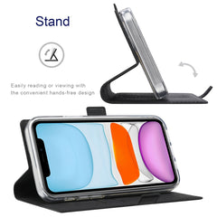 Funda de atracción magnética de cuero PU + T...