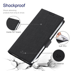 Funda de atracción magnética de cuero PU + T...