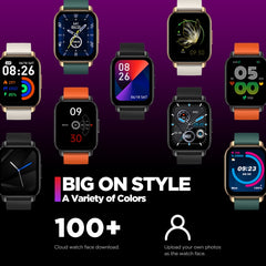 Reloj inteligente de salud y fitness con llamadas de voz de 1,86 pulgadas