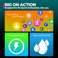 Reloj inteligente de salud y fitness con llamadas de voz de 1,86 pulgadas