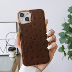 Estuche Nano de Textura de Avestruz de Cuero...