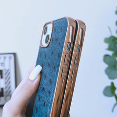 Estuche Nano de Textura de Avestruz de Cuero...