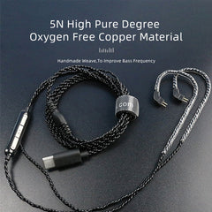 CVJ V6.TC Cable de auriculares de cobre sin ...