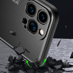 Caja de teléfono de metal esmerilado de la s...