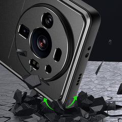 Caja de teléfono de metal esmerilado de la s...