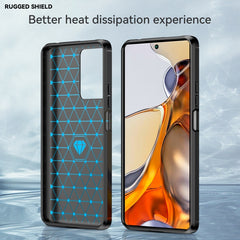Funda de TPU con textura cepillada de fibra ...