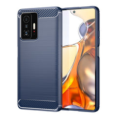 Funda de TPU con textura cepillada de fibra ...