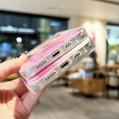 Estuche para teléfono Magsafe de mármol dora...
