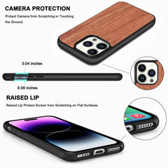 Caja magnética de madera maciza para teléfon...
