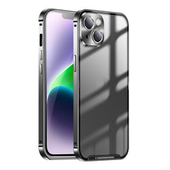 Estuche de teléfono de metal esmerilado     ...
