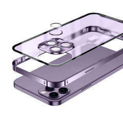 Estuche de teléfono de metal esmerilado     ...