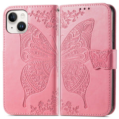 Estuche de cuero con estampado de mariposas ...