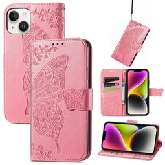 Estuche de cuero con estampado de mariposas ...