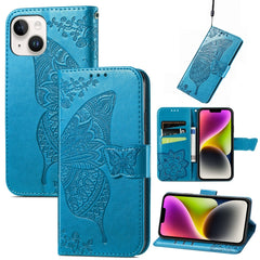 Estuche de cuero con estampado de mariposas ...
