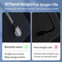 Cable de datos de carga rápida 3A USB-C/Type...