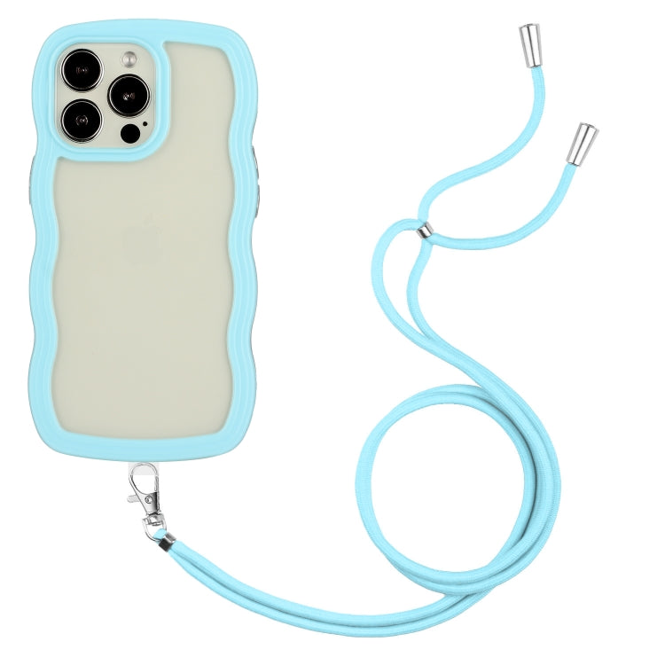 Lanyard Candy Color Wave TPU Clear PC Phone ...