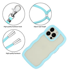 Lanyard Candy Color Wave TPU Clear PC Phone ...