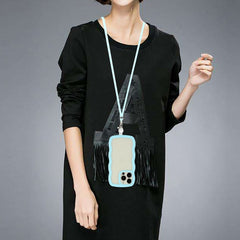 Lanyard Candy Color Wave TPU Clear PC Phone ...