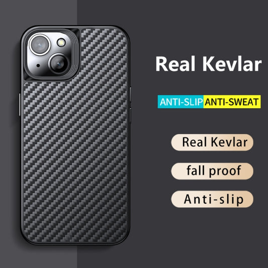 Caja del teléfono de fibra de carbono Kevlar...