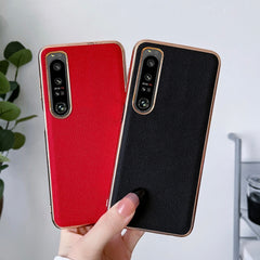 Estuche para teléfono de cuero genuino Luola...