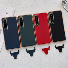 Estuche para teléfono de cuero genuino Luola...