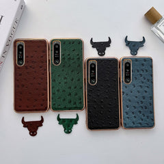 Estuche para teléfono con nanochapado en pie...