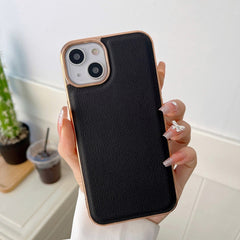 Estuche para teléfono de cuero genuino con n...