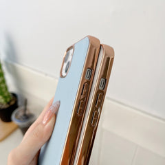 Estuche para teléfono de cuero genuino con n...